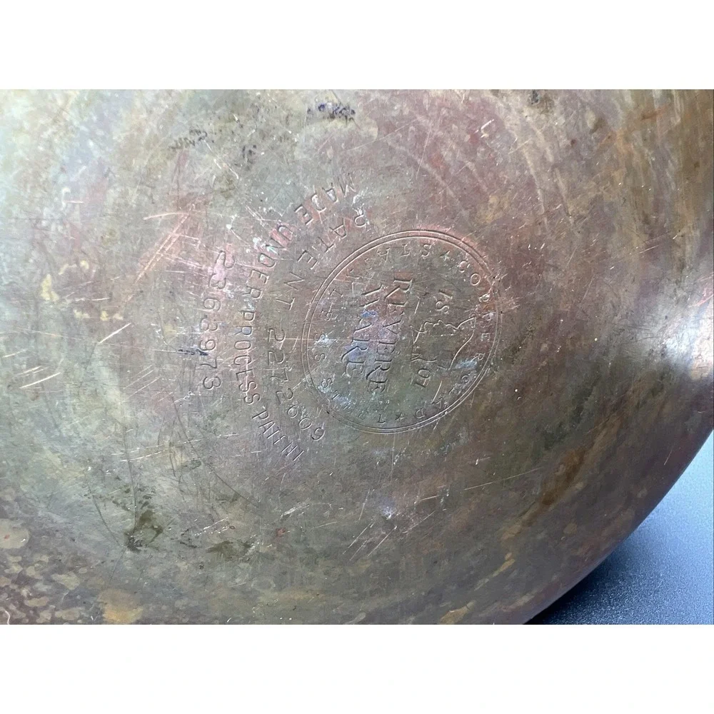VTG Revere Ware 1801 4 Qt Stainless Steel Stock Pot Lid Copper Bottom 2363973